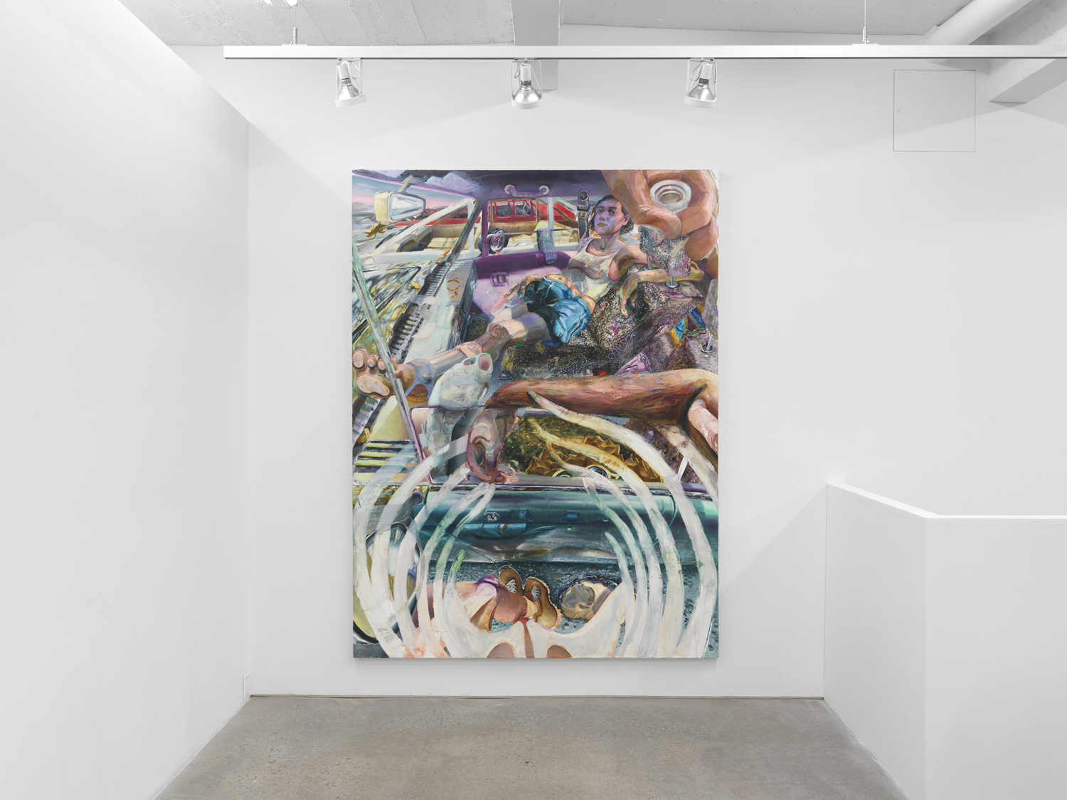 Installation view, Danica Lundy: Three Hole Punch, Magenta Plains, New York, NY 2022.