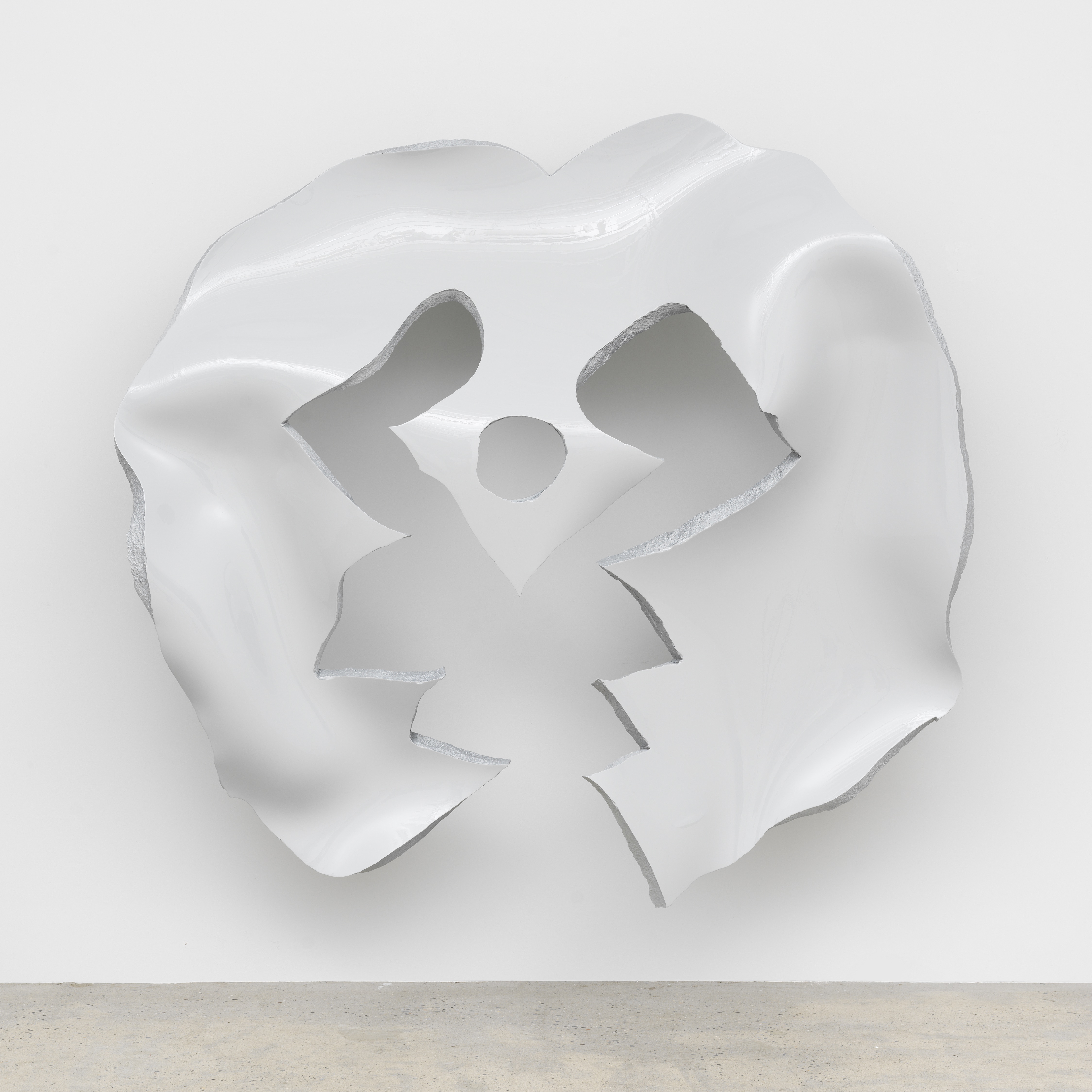 Daniel Boccato, ghost of try, 2023, Epoxy, fiberglass, pipe, polyurethane, 75 x 78 x 24 in.