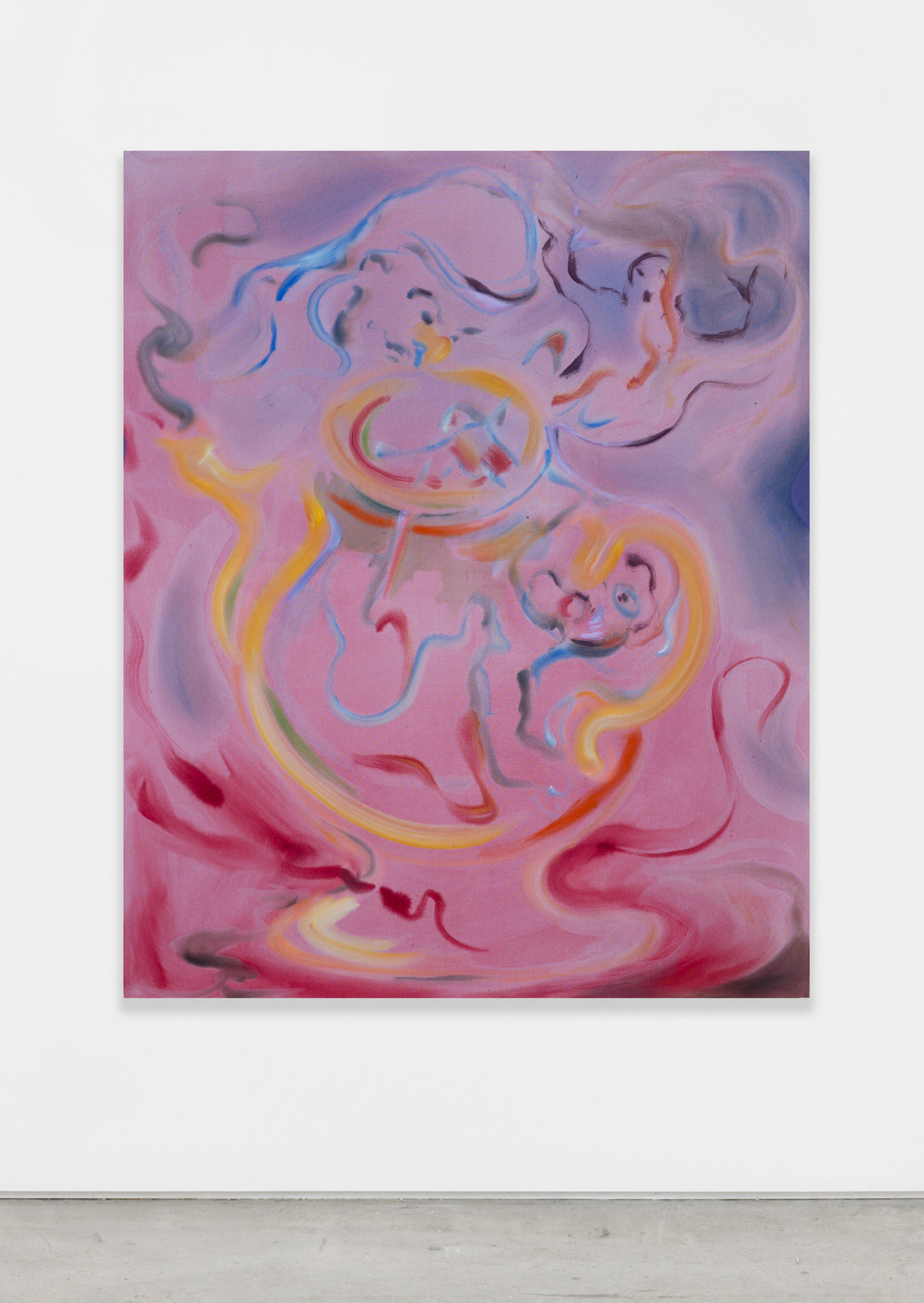 Sophie von Hellermann, Jug, 2018, acrylic on canvas, 62.99h x 51.18w in.