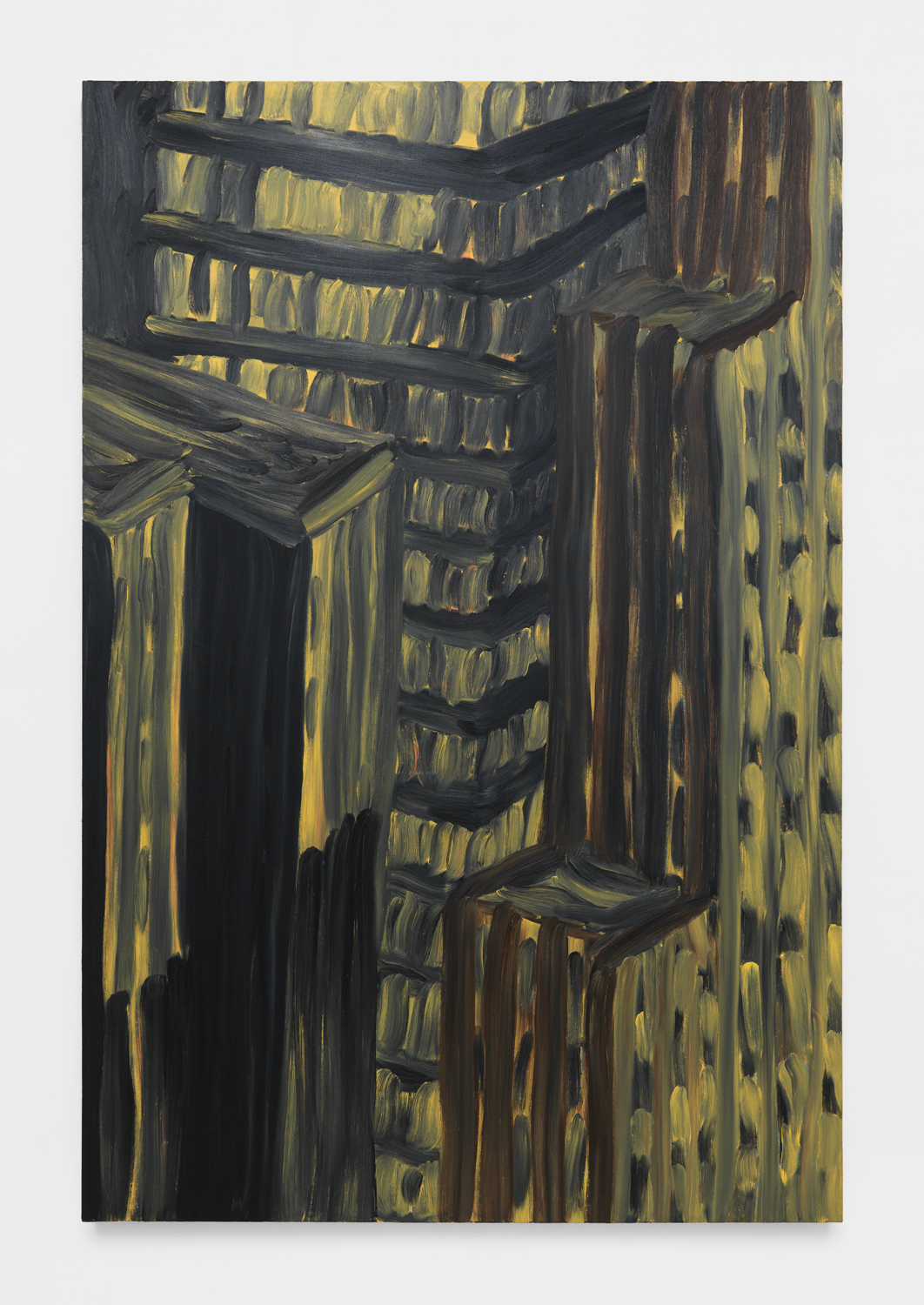 Martha Diamond, Untitled, c. 1980s, Oil on linen, 90h x 60w in, Exhibited at Independent NY, Magenta Plains, New York, NY, September 9–12, 2021.