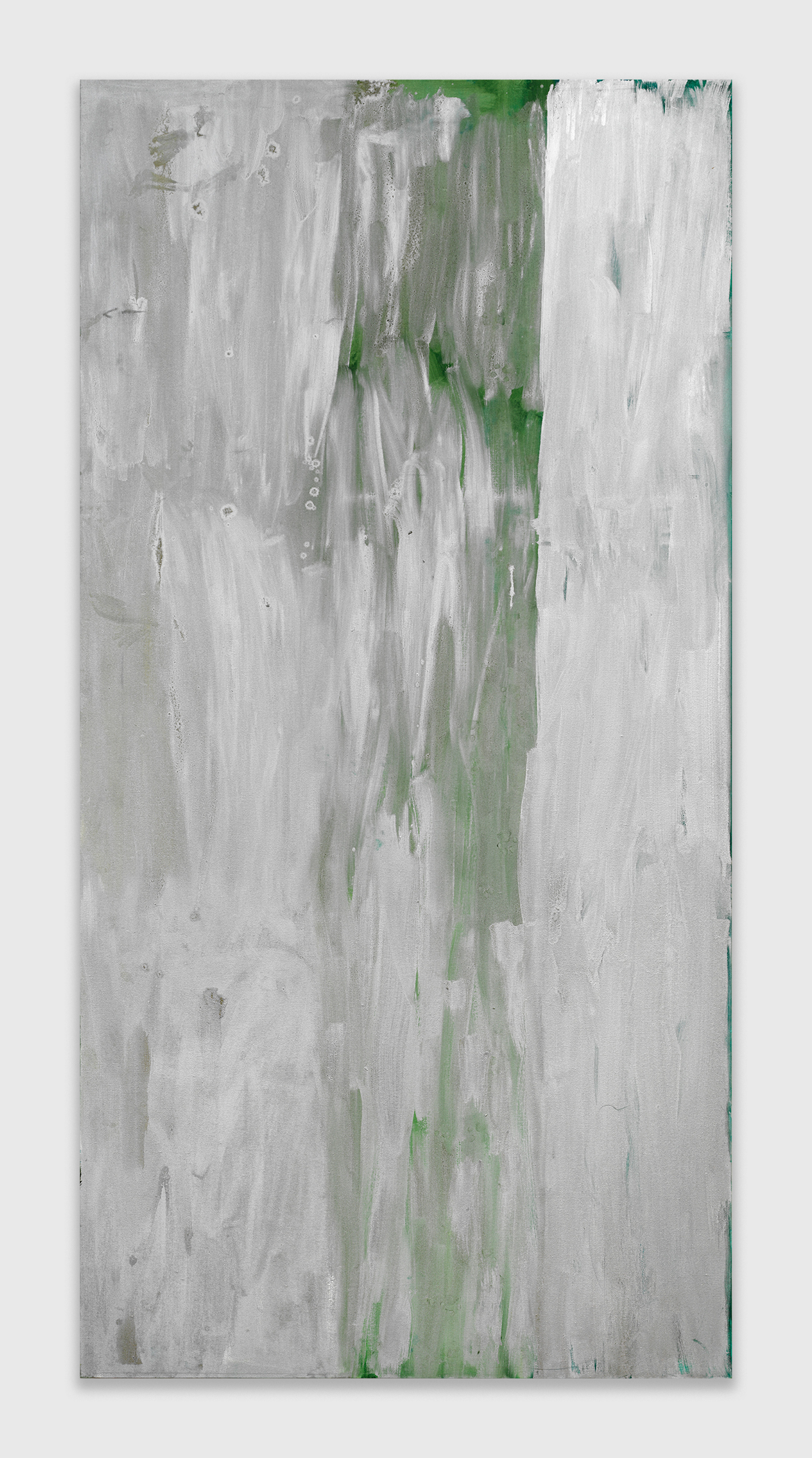 Jane Swavely, Silver OID #7, 2022, Oil on canvas, 90 x 45 in.