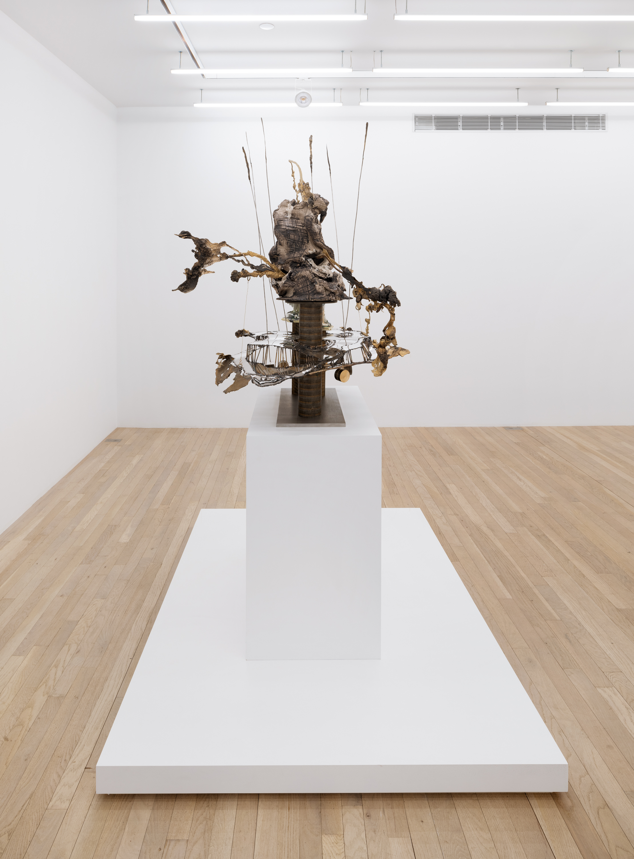 Installation view, Jon Kessler: Petrified, Magenta Plains, New York, NY, 2024