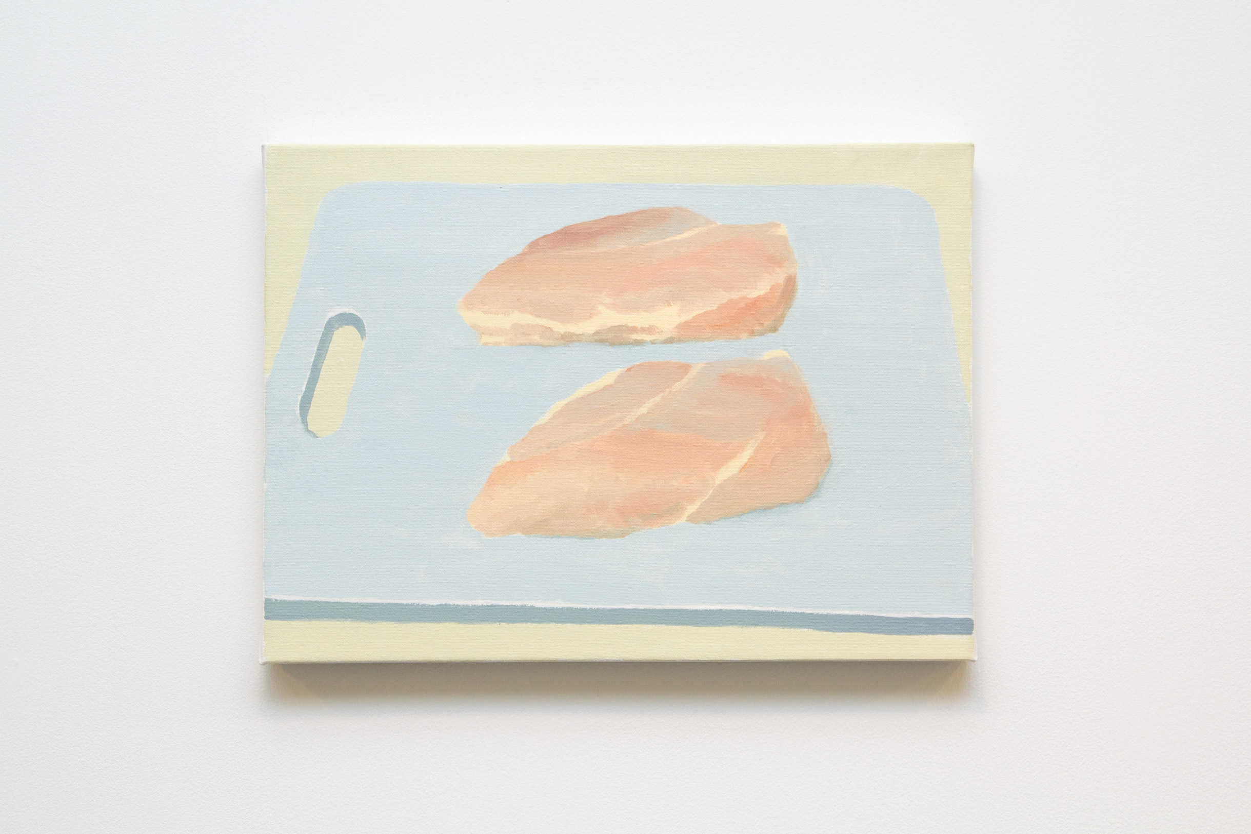 Roger White, Chicken, 2012, oil on canvas, 11h x 15w in.