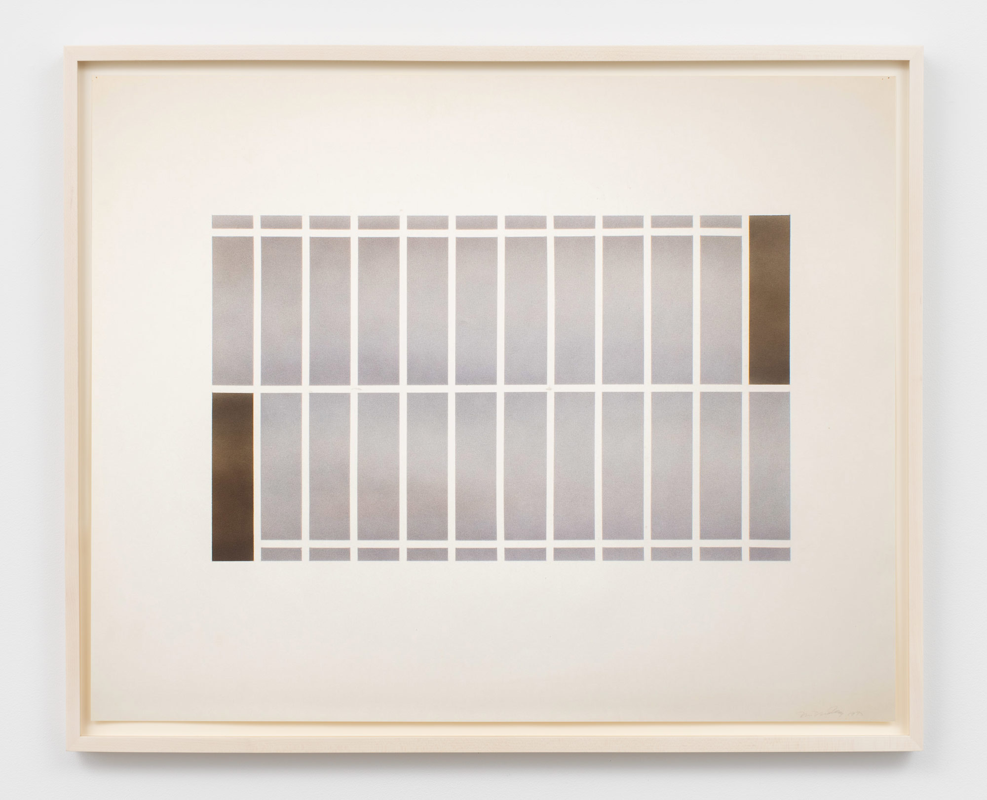 Don Dudley, Untitled, 1975, Airbrush ink on paper, 23 x 29 in.